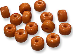 Glass Bead Spacer Orange 8*5mm 50 pcs