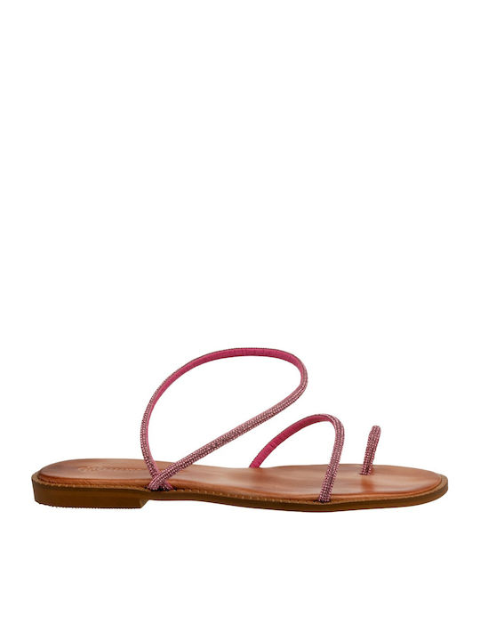Sandale Casual Damă Din Piele Roz