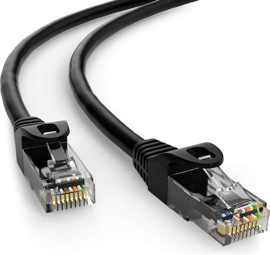Powertech U/UTP Kat.6 Ethernet Netzwerkkabel 0,5m Schwarzes