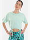 Amelie Γυναικείο Crop Top Mint