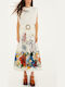 Damen T-shirt Off-White