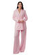 Pink Set Palazzo Jacket