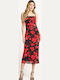 Summer Midi Evening Dress Black