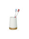 Wenko Wenko Countertop Bamboo Cup Holder White