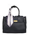 Leather Women's Shoulder Bag Black