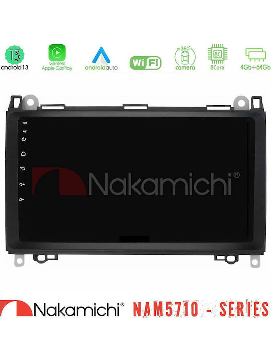Nakamichi Car Audio System for Mercedes-Benz Vito Sprinter Viano 2003-2007 Bluetooth USB WiFi GPS Apple CarPlay Android Auto with 9 Inch Touch Screen