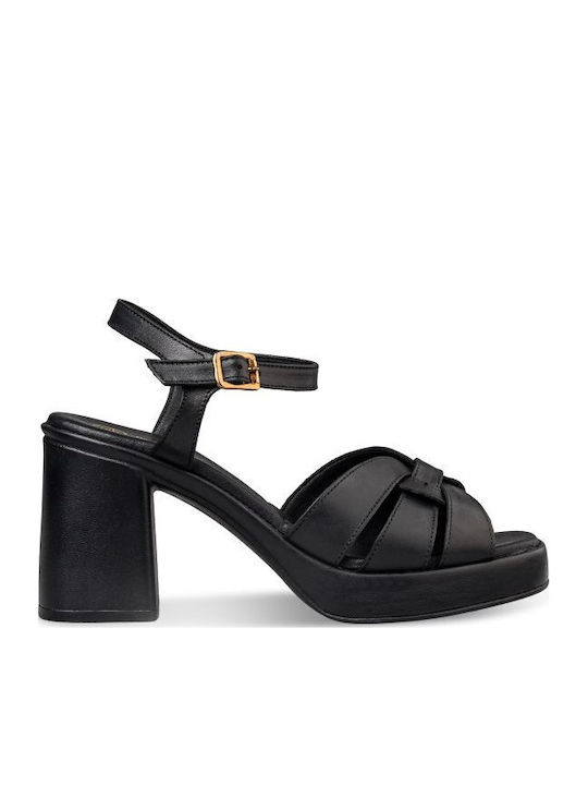 Envie Shoes Sandale Din Piele Negre