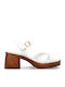 Leather Sandals White