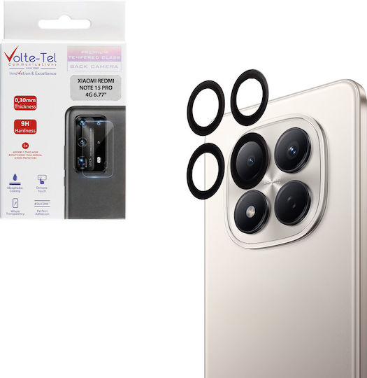 Volte-Tel Camera Protection Tempered Glass Black for Xiaomi Redmi Note 15 Pro 4g