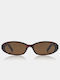 A.Kjaerbede Unisex Sunglasses With Brown Tartaruga Frame And Brown Lens KL2415-008