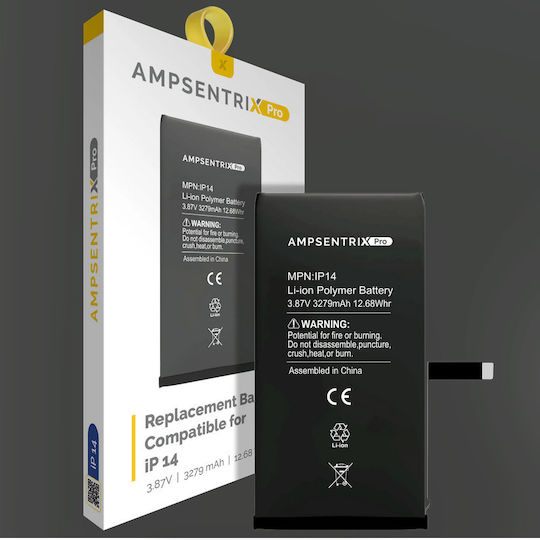 Ampsentrix Συμβατή Μπαταρία Αντικατάστασης για Iphone 14
