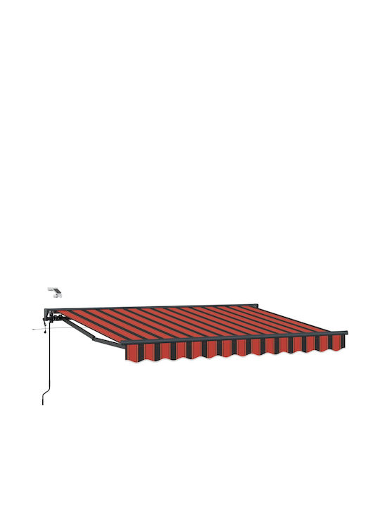 vidaXL Cort Terasă Portocaliu 2.5x2m