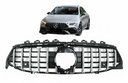 Μάσκα Mercedes-benz Cla-class C118 W119 19+ Gt Amg Panamericana Look Μαύρη Γυαλιστερή Χρώμιο 1 Τεμάχιο Mercedes Benz Cαrνεr