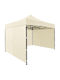 Foldable Garden Gazebo Beige 3x3m