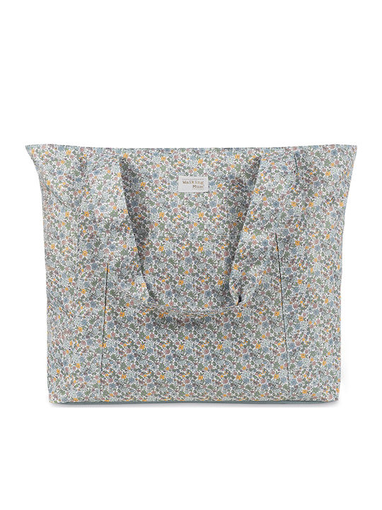 Walking Mum Fabric Beach Bag Multicolour