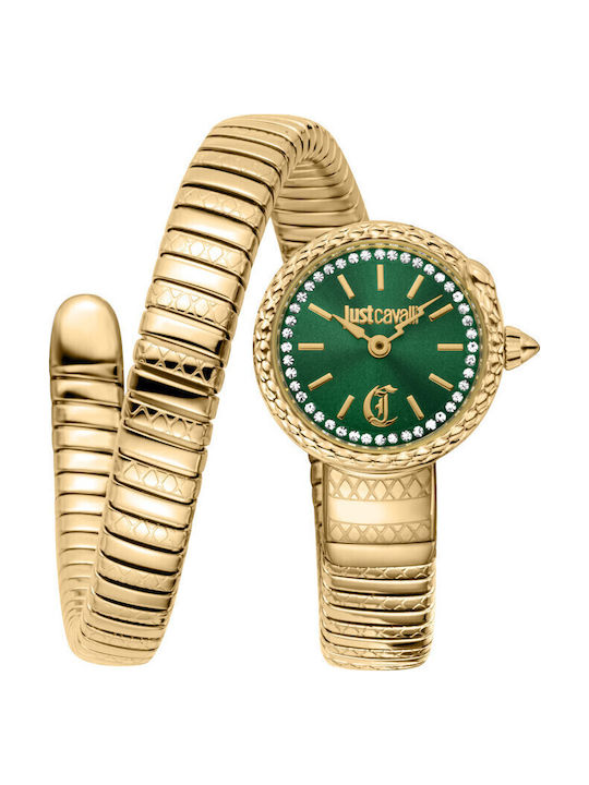 Just Cavalli Signature Snake Womens Battery Wat...