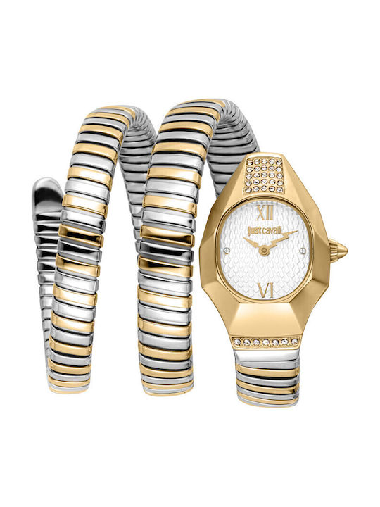 Just Cavalli Signature Snake Γυναικείο Ρολόι 24...