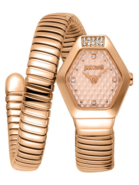 Just Cavalli Signature Snake Womens Watch Batte...