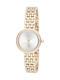 U.S. Polo Assn. Womens Watch Battery with Gold Metal Bracelet