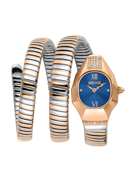 Just Cavalli Signature Snake Γυναικείο Ρολόι 24...