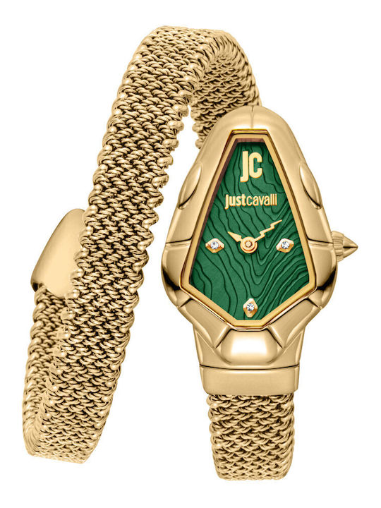 Just Cavalli Signature Snake Кварцов Часовник с Метална Верижка Just Cavalli Signature Snake Кварцов Часовник с Метална Верижка