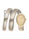 Just Cavalli Signature Snake Womens Watch 22mm Battery with Yellow Stainless Steel Bracelet