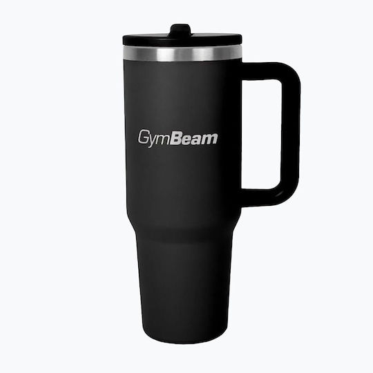 GymBeam Чаша Термос Неръждаема Стомана 1.2л Черен