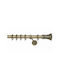 Import Hellas Extendable Metallic Curtain Pole No3 Single Ø25mm 140-250cm Oxide Matte No-16