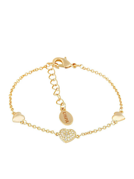 U.S. Polo Assn. Women's Bracelet with Heart Design