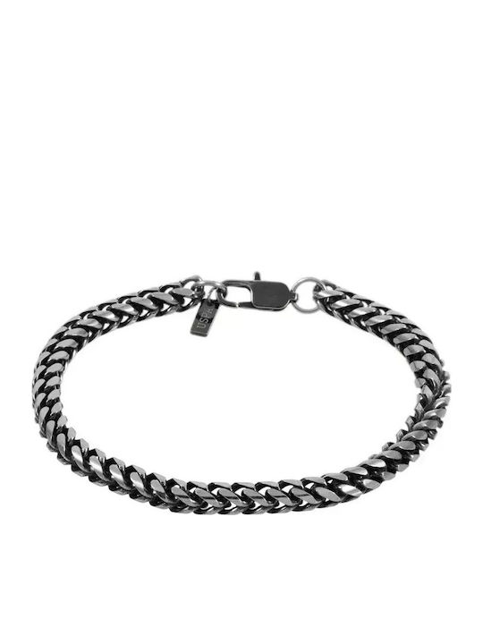 U.S. Polo Assn. Ανδρικό Βραχιόλι Αλυσίδα από Ανοξείδωτο Ατσάλι