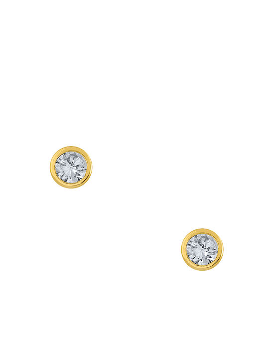 Kids Earrings Studs with Stones from 9K Gold