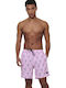 Men's Swimwear Shorts Pink with Patterns
