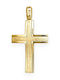 Goldjewels Men's Gold Cross 9K Double Sided Without Chain