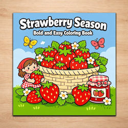 Obro Malbücher Kinder Erdbeerzeit – 20 Große Zeichnungen Dickes 160gsm Papier Kein Durchbluten Metall Spiral Kreative Aktivität 3+ Obro Malbücher Kinder Erdbeerzeit – 20 Große Zeichnungen Dickes 160gsm Papier Kein Durchbluten Metall Spiral Kreative Aktivität 3+
