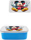 Παιδικό Τάπερ Φαγητού Μπλε Mickey Mouse