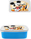 Παιδικό Τάπερ Φαγητού Μπλε Mickey Mouse