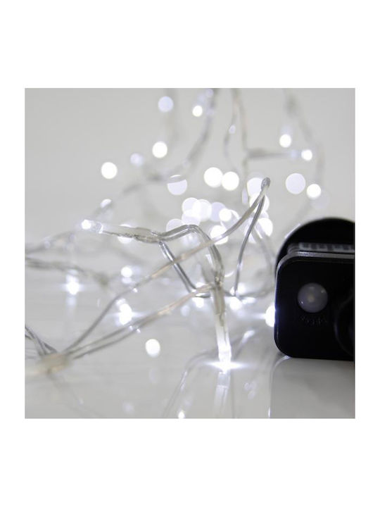100 LED лампички бели на лента 3 бр.