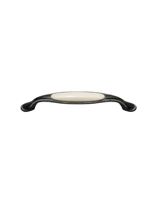 Roline 528 Mâner Antic Pentru Mobilier Din Porțelan și Zamak Alb Cu Distanță Între Centre 160mm 528-1