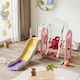 Plastic Slide Boat Swing Telescope 170x150x116cm Pink Un-jt14-pn