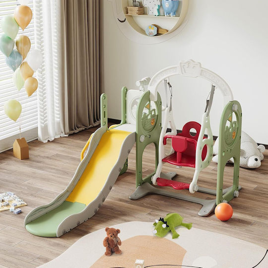 Plastic Slide Boat Swing Telescope 170x150x116cm Green Un-jt14-grn