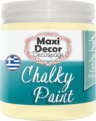 Maxi Decor Vopsea Chalky Paint de Tip Chalky 508 Galben Pastel 250ml