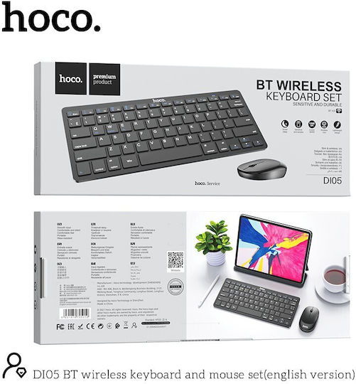 Hoco DI05 Kabelloses Bluetooth Tastatur & Maus Set Englisch (US)