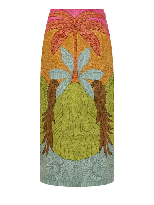 Maxi Φούστα Floral Multicolor