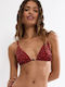 Midnight Swim N Bikini Triangle Animal Print Terracotta