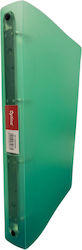 Optima Plastic Product 4-ring Binder Notebook D25mm Flexible Pp Covers Optima Flex Transparent Green