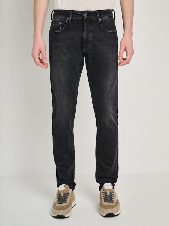 Staff Men's Jeans Pants with Slim Fit Black-Denim
