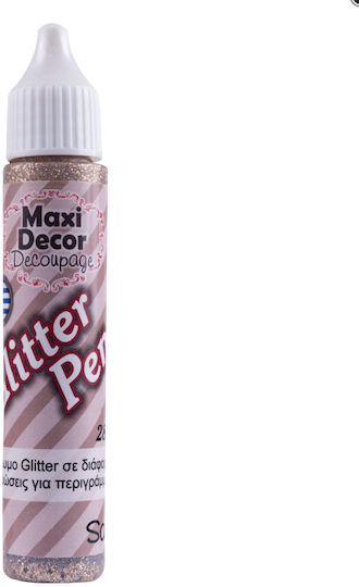 Maxi Decor Брокат Химикал Пясъчен За Контури и Детайли Бежов 28ml