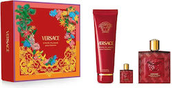 Versace Versace Eros Flame Gift Men's Fragrance Set Versace Versace Eros Flame Gift Men's Fragrance Set
