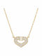 Atofio Kosmima Necklace with Heart Design in 14K Gold