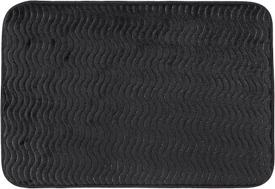 Badematten Wave Effect 06.7755103 Schwarzes 60x40cm